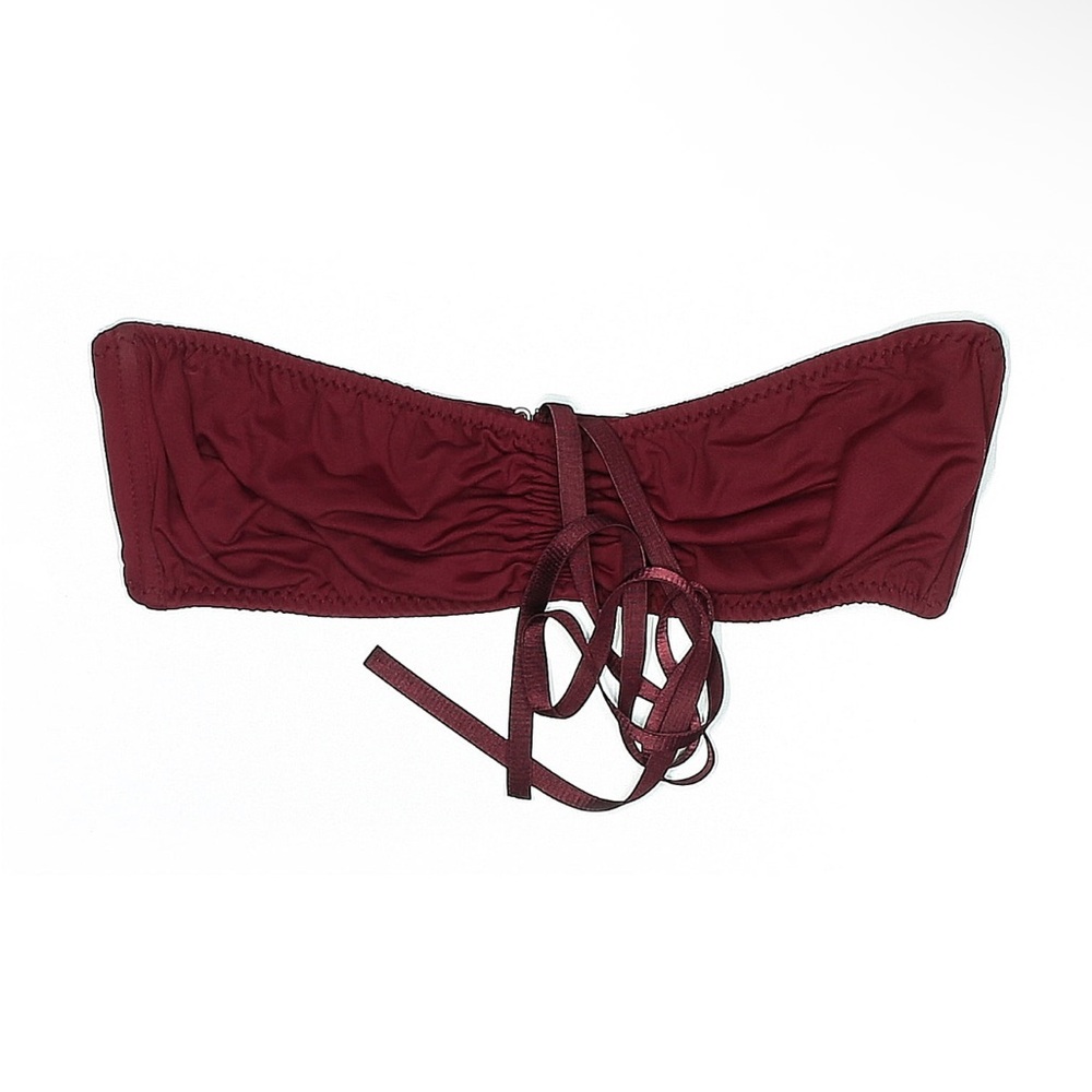 Malia Mills Burgundy Bikini Top